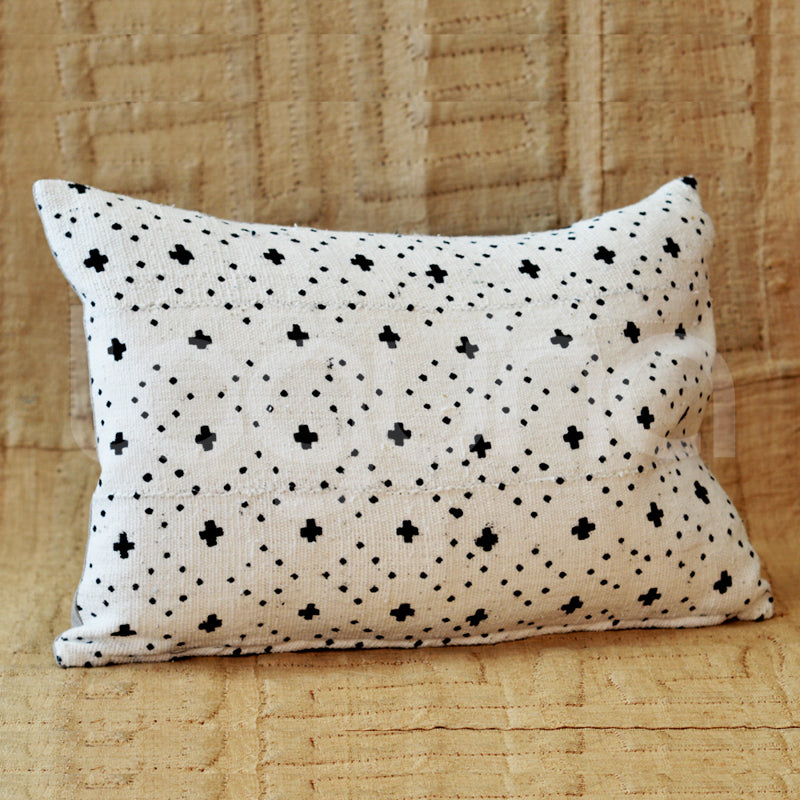 MUD CLOTH CUSHION 50L 50W OCHRE