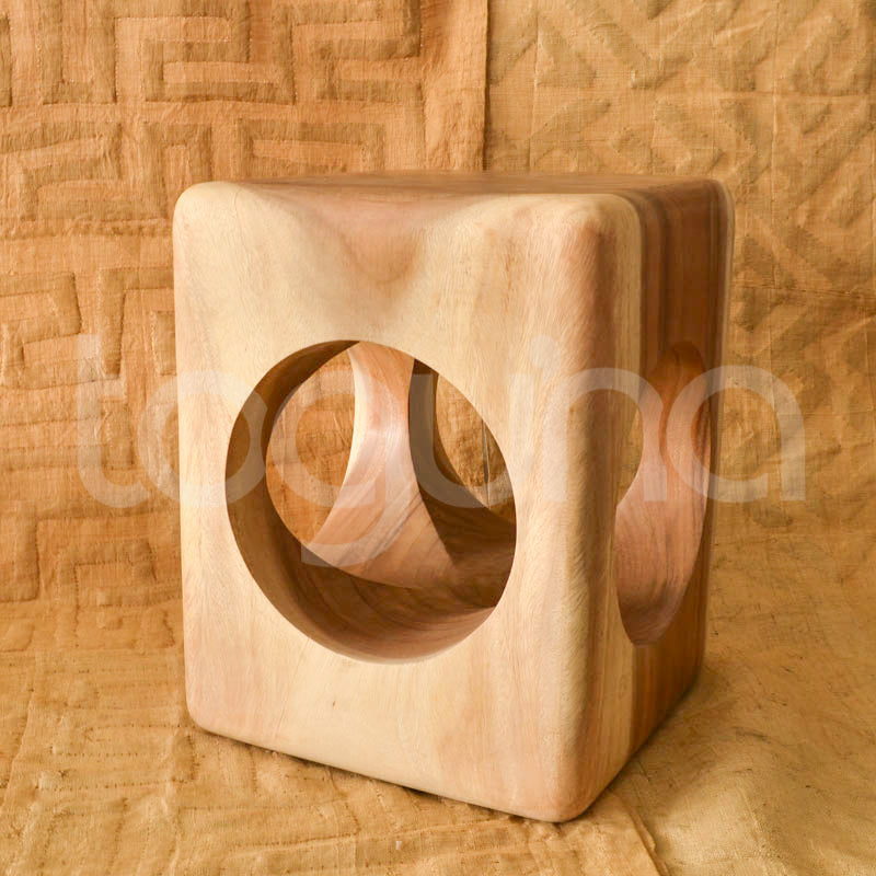 BALINESE SIDE-TABLE (INDONESIA) CUBE 50L 50W 50H NAT