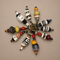 AFRICAN TRADE BEAD KEYRING (WEST AFRICA)