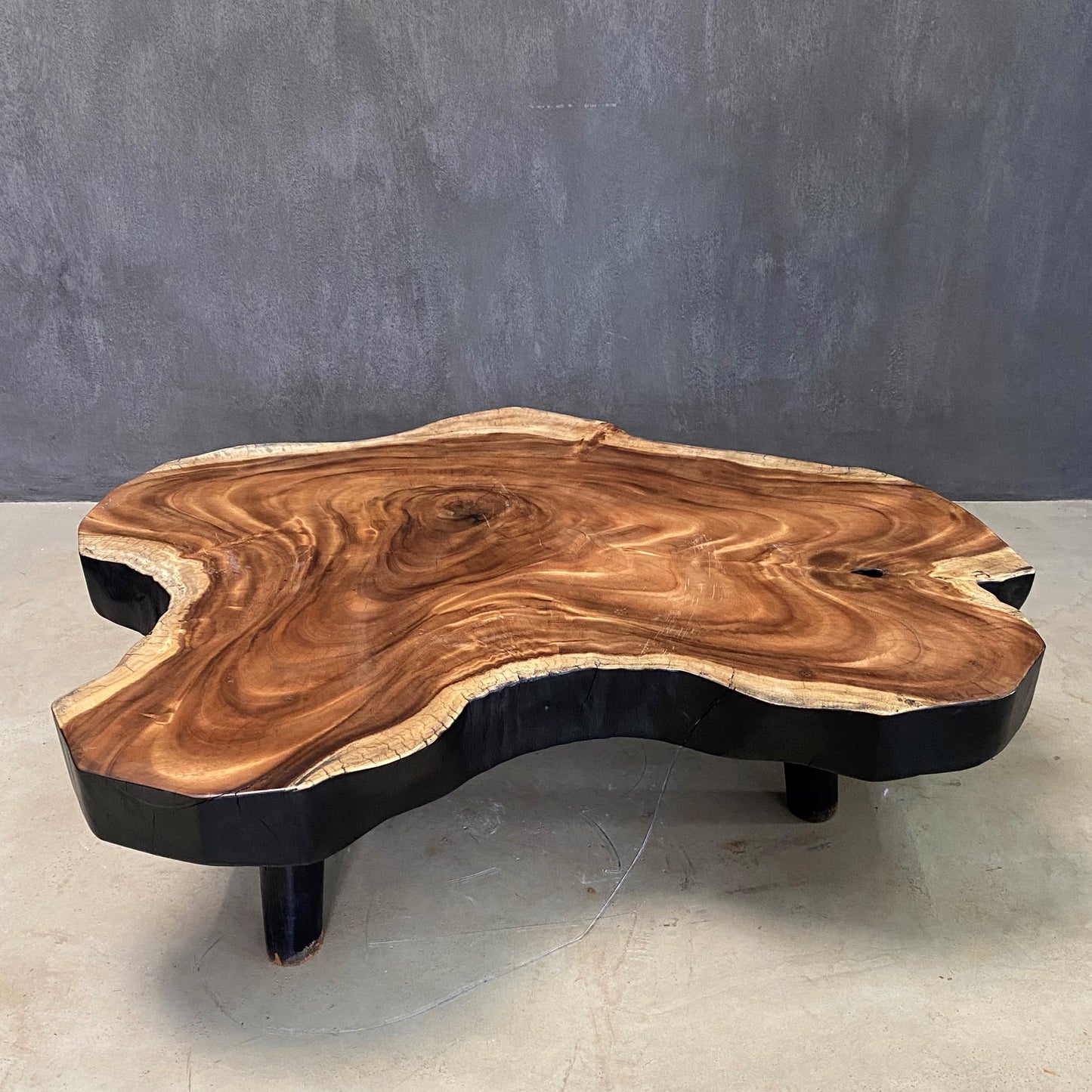 BALINESE TABLE (INDONESIA) 110L 74W 36H BLK
