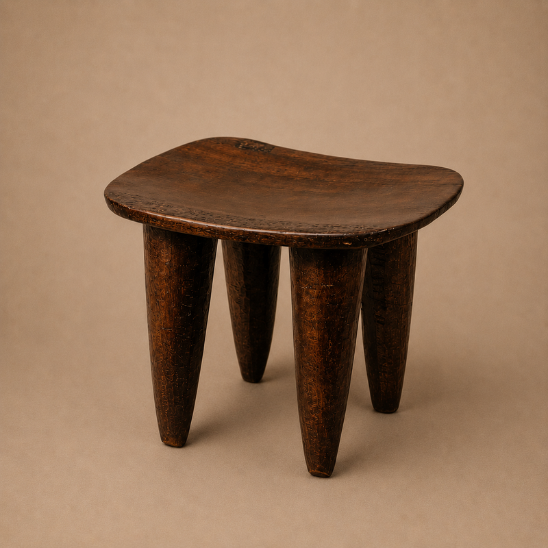 SENUFO STOOL/SIDE-TABLE (IVORY COAST) MED 60L 40W 35H
