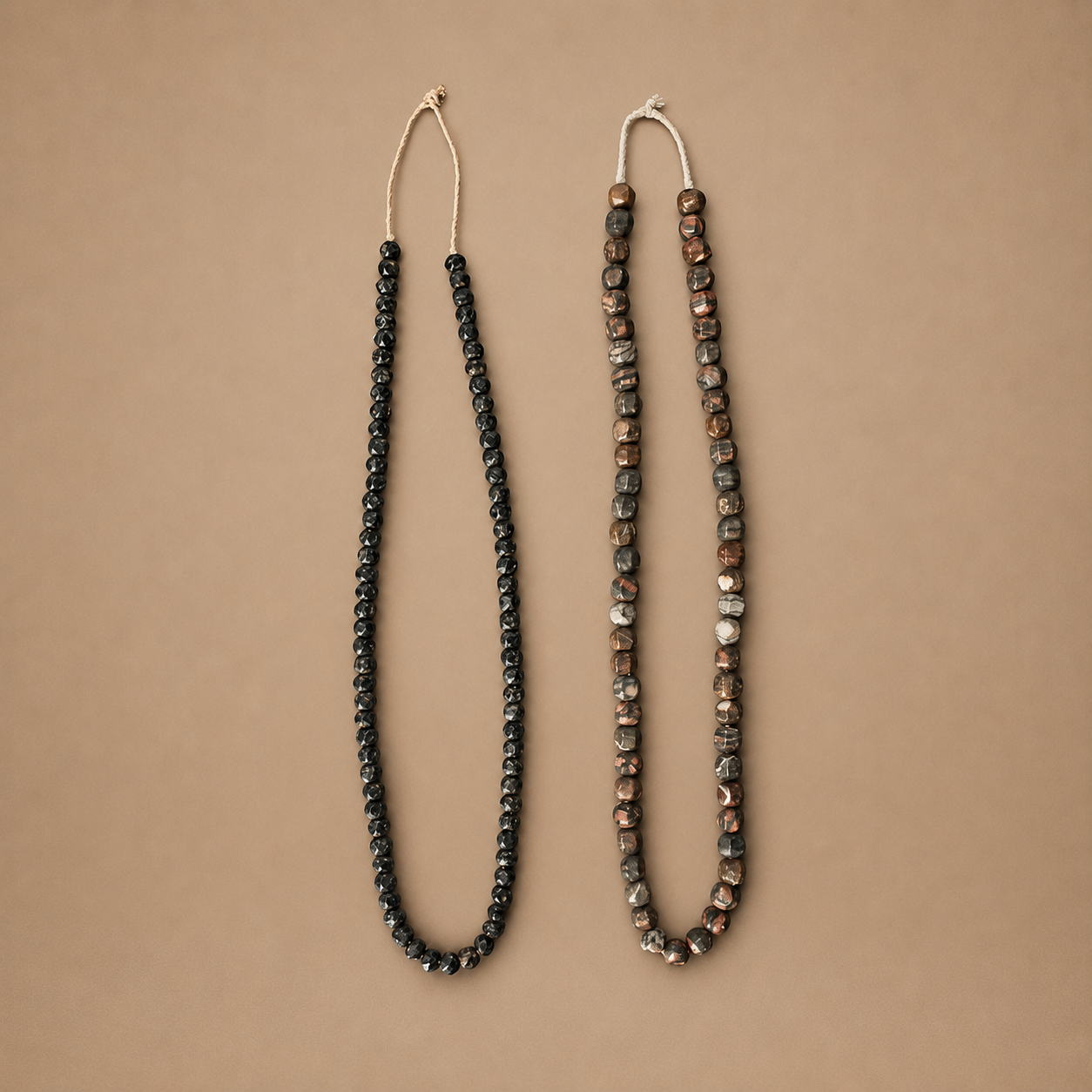 GRANITE STONE BEAD FACETED