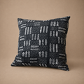 MUD CLOTH CUSHION (MALI) 50L 50W BLACK