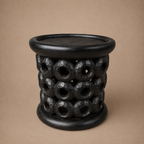 STOOL/SIDE-TABLE (CAMEROON) 40D 40H DARK