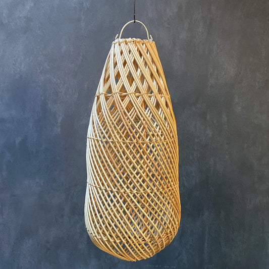 RATTAN LAMPSHADE (INDONESIA) BOTTLE 35L 35W 75H NAT