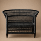 CHAIR LOVESEAT (MALAWI) 110L 59W 84H DRK
