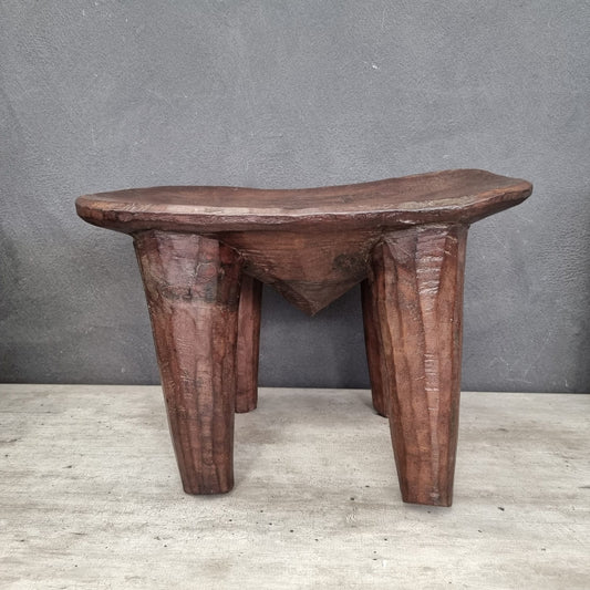 SENUFO STOOL/SIDE-TABLE (IVORY COAST) SML 50L 37W 35H
