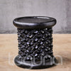 BAMILEKE STOOL/SIDE-TABLE (CAMEROON) 40D 40H DARK