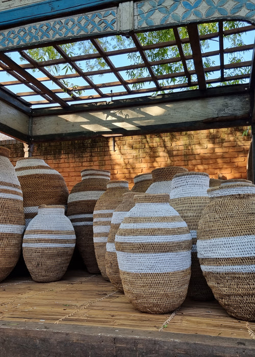 buhera striped basket