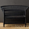 CHAIR LOVESEAT (MALAWI) 110L 59W 84H DRK