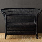 CHAIR LOVESEAT (MALAWI) 110L 59W 84H DRK