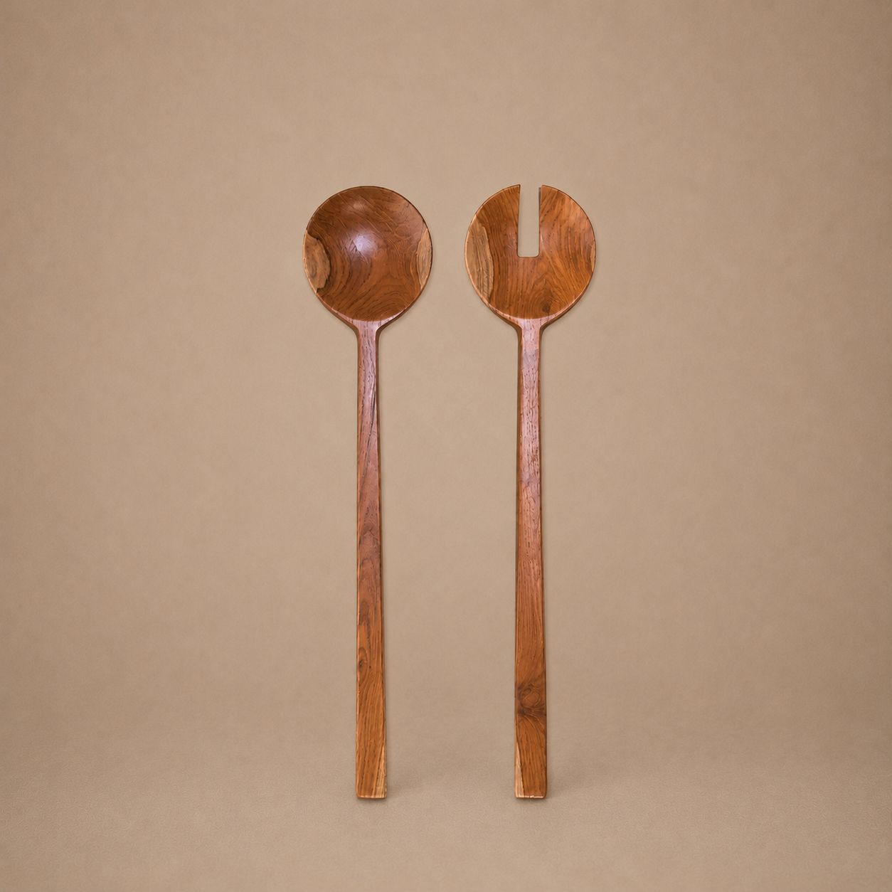SERVING SPOON (INDONESIA) PAIR 37L 8W WOOD