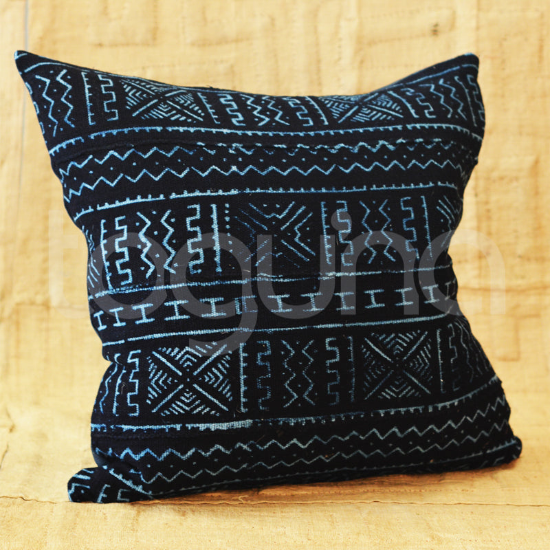 DOGON CLOTH CUSHION (MALI) 50L 50W INDIGO