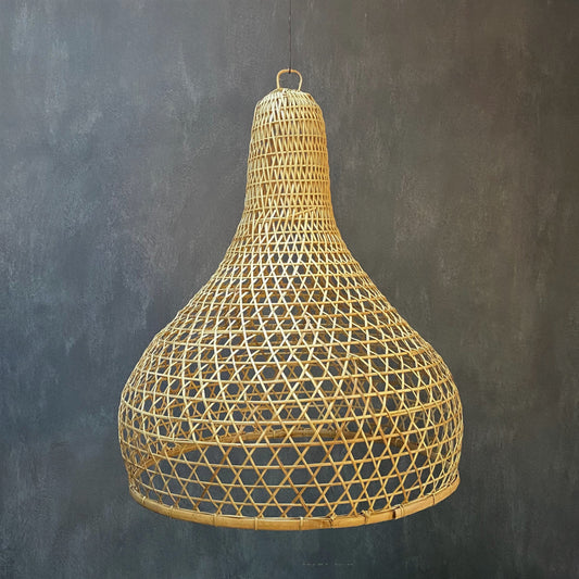 BAMBOO LAMPSHADE (INDONESIA) MINARET 65L 65W 75H NAT