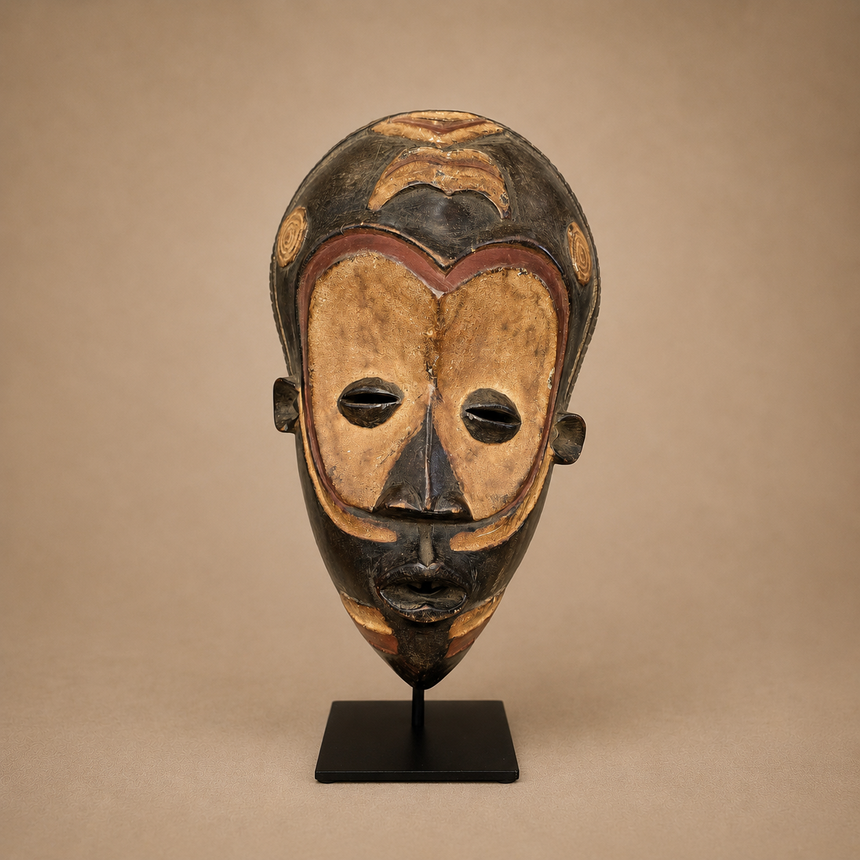 CHOKWE MASK (REPUBLIC OF CONGO) 33-38H