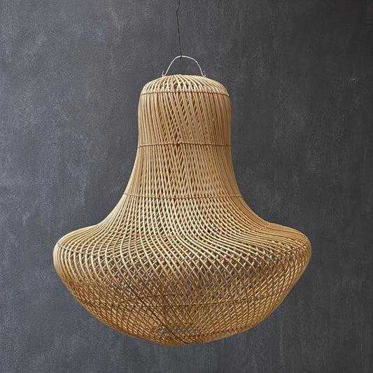 RATTAN LAMPSHADE (INDONESIA) MUSHROOM 60L 60W 65H NAT