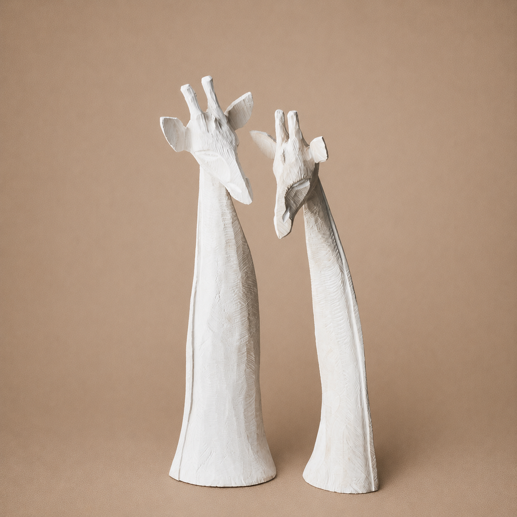 GIRAFFE HEAD (SWAZILAND) 85 H WHITEWASH