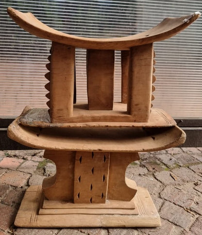 ASANTI STOOL (GHANA) M-LRG