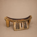 Close-up detail of a Dinka Headrest (Sudan) Special Style 2 at Togu'na