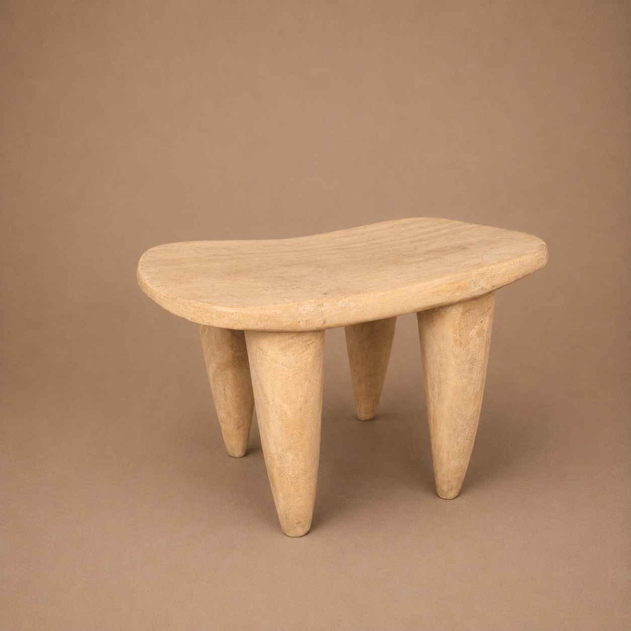 SENUFO STOOL/SIDE-TABLE (IVORY COAST) XS 42L 33W 28H