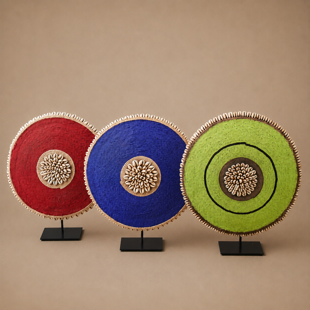 DECORATIVE SHIELD (CAMEROON) 30D BEADED