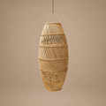 Rattan Lampshade Sputnik 30x30x70cm Natural (Indonesia) - African Curio at Togu'na