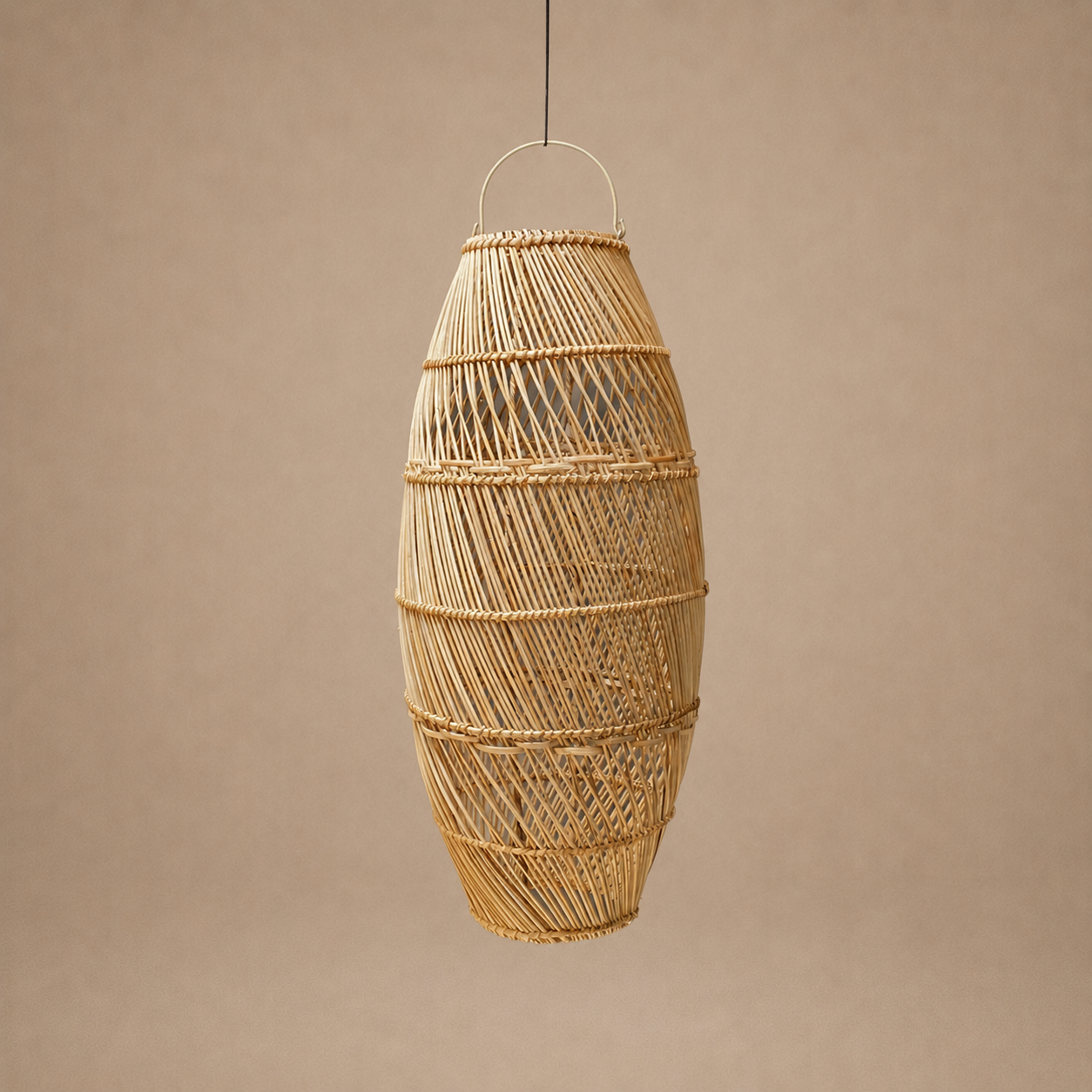 RATTAN LAMPSHADE (INDONESIA) SPUTNIK 30L 30W 70H NAT