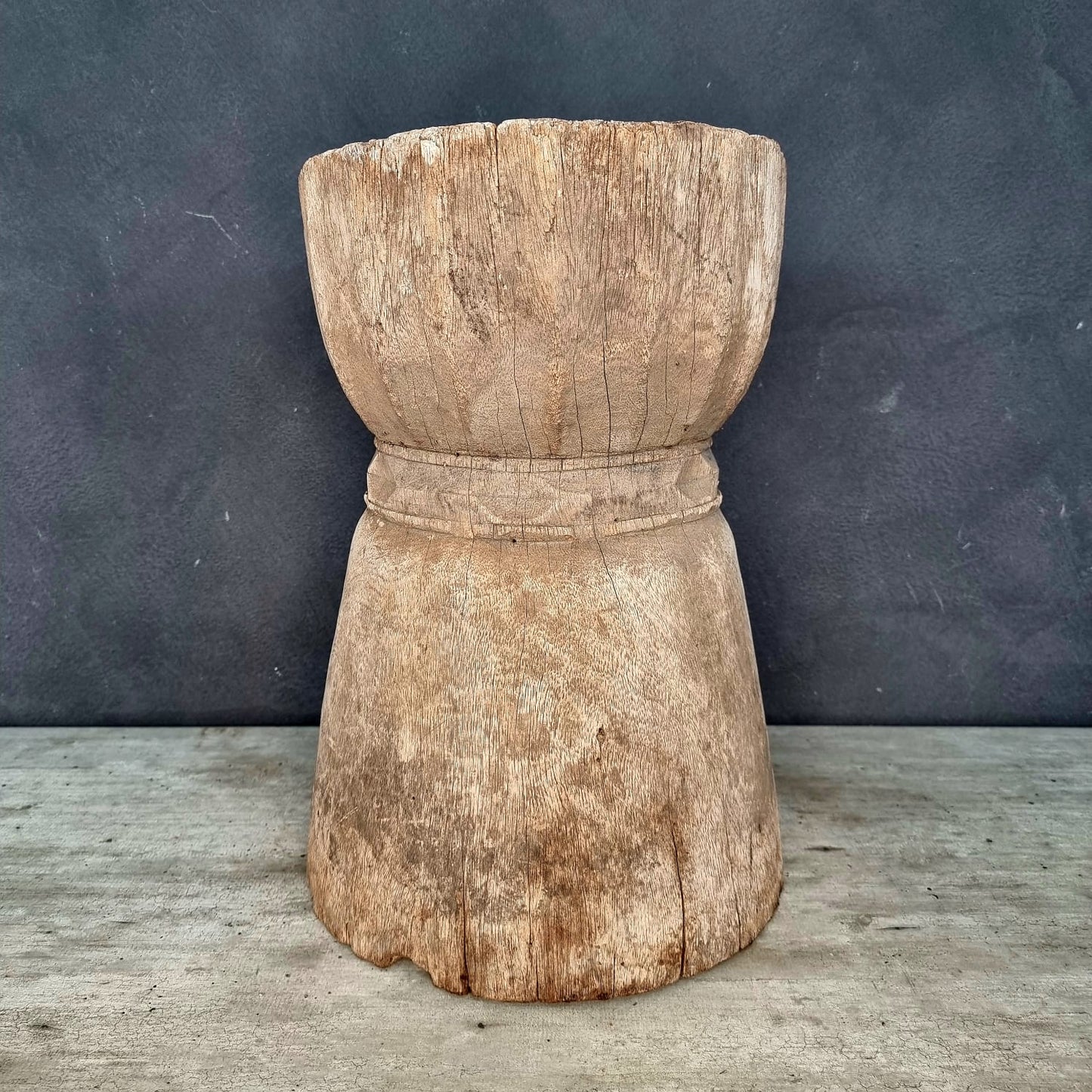 MAKONDE GRAIN MORTAR/SIDE-TABLE (TANZANIA) 60H NAT