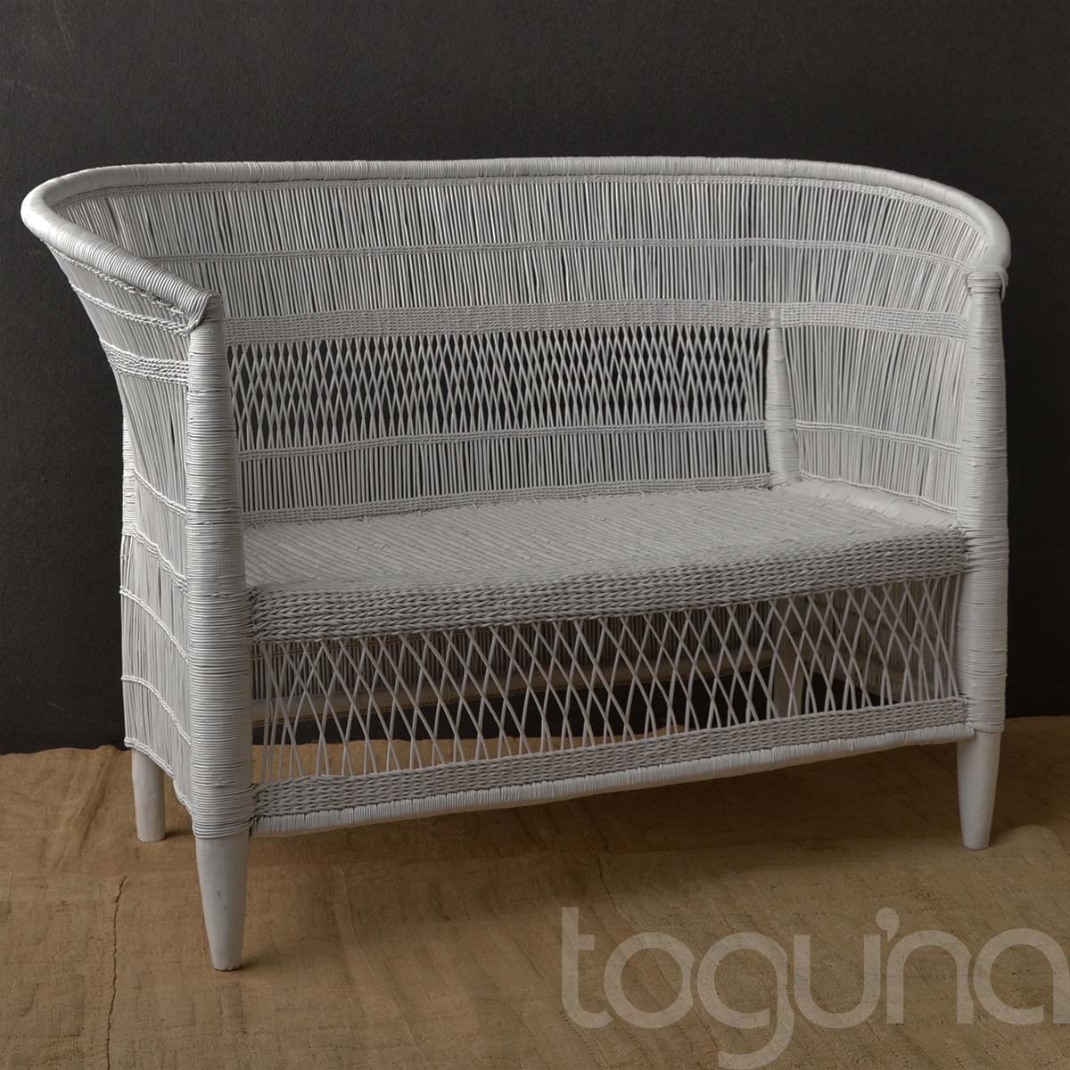CHAIR LOVESEAT (MALAWI) 110L 59W 84H CUST
