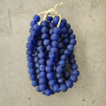 RECYCLED GLASS BEAD (GHANA) XL BLUE