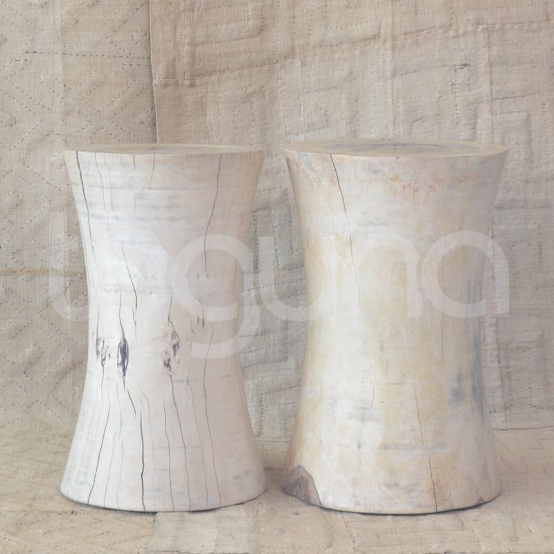 BALINESE SIDE-TABLE (INDONESIA) BOBBIN 30L 30W 50H NAT