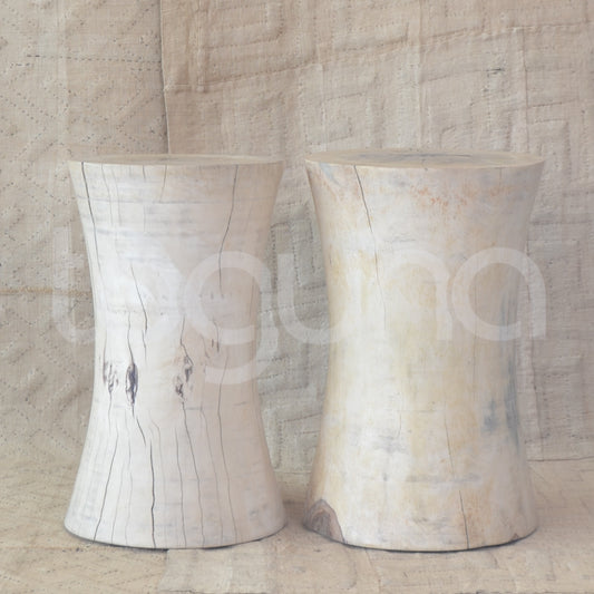 BALINESE SIDE-TABLE (INDONESIA) BOBBIN 30L 30W 50H NAT