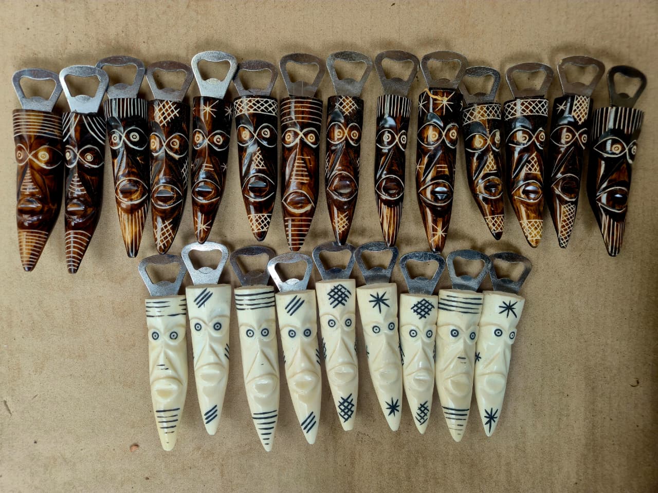 BOTTLE OPENER KENYA BONE BROWN