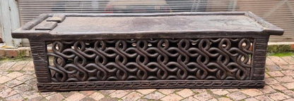 BAMILEKE BED/TABLE (CAMEROON) 180L 60W 44H DARK