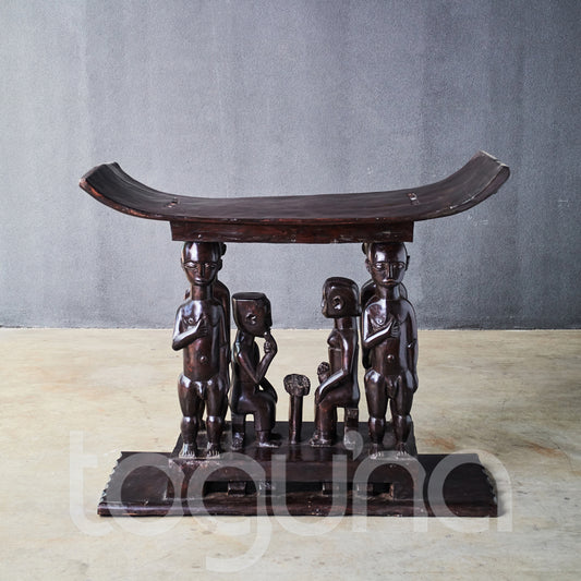 ASHANTI NEW SPECIAL STOOL (GHANA) X-LRG 80L 40W 60H