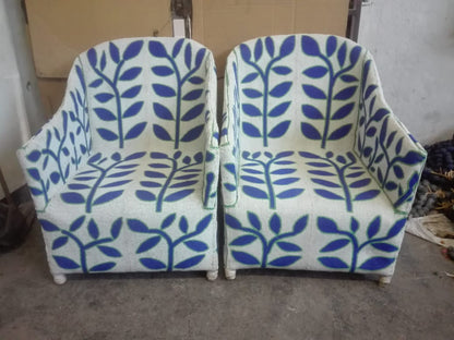 YORUBA ARMCHAIR (NIGERIA) 63L 63W 94H BEADED 1/2