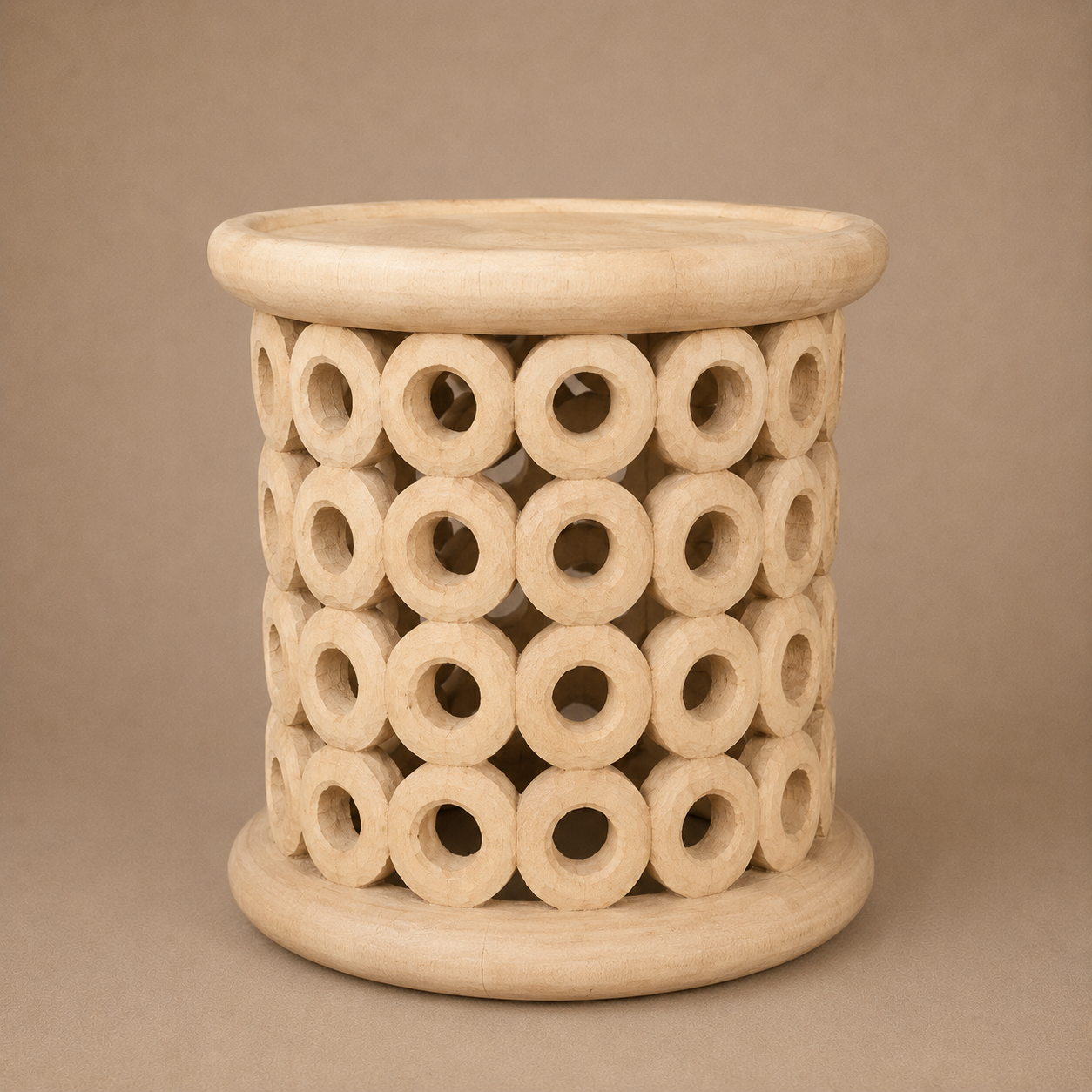 STOOL/SIDE-TABLE (CAMEROON) 50D 50H NATURAL