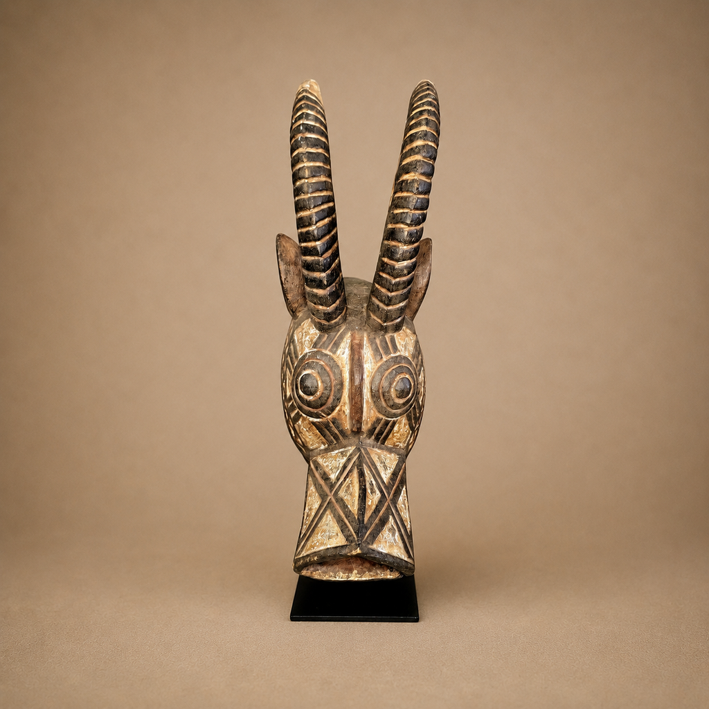 MOSSI ZOOMORPHIC MASK (BURKINA FASO) MED