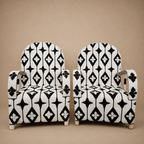 YORUBA ARMCHAIR (NIGERIA) 63L 63W 94H BEADED 1/2