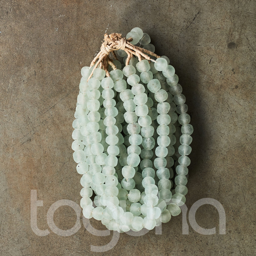 RECYCLED GLASS BEAD (GHANA) LRG OPAQUE