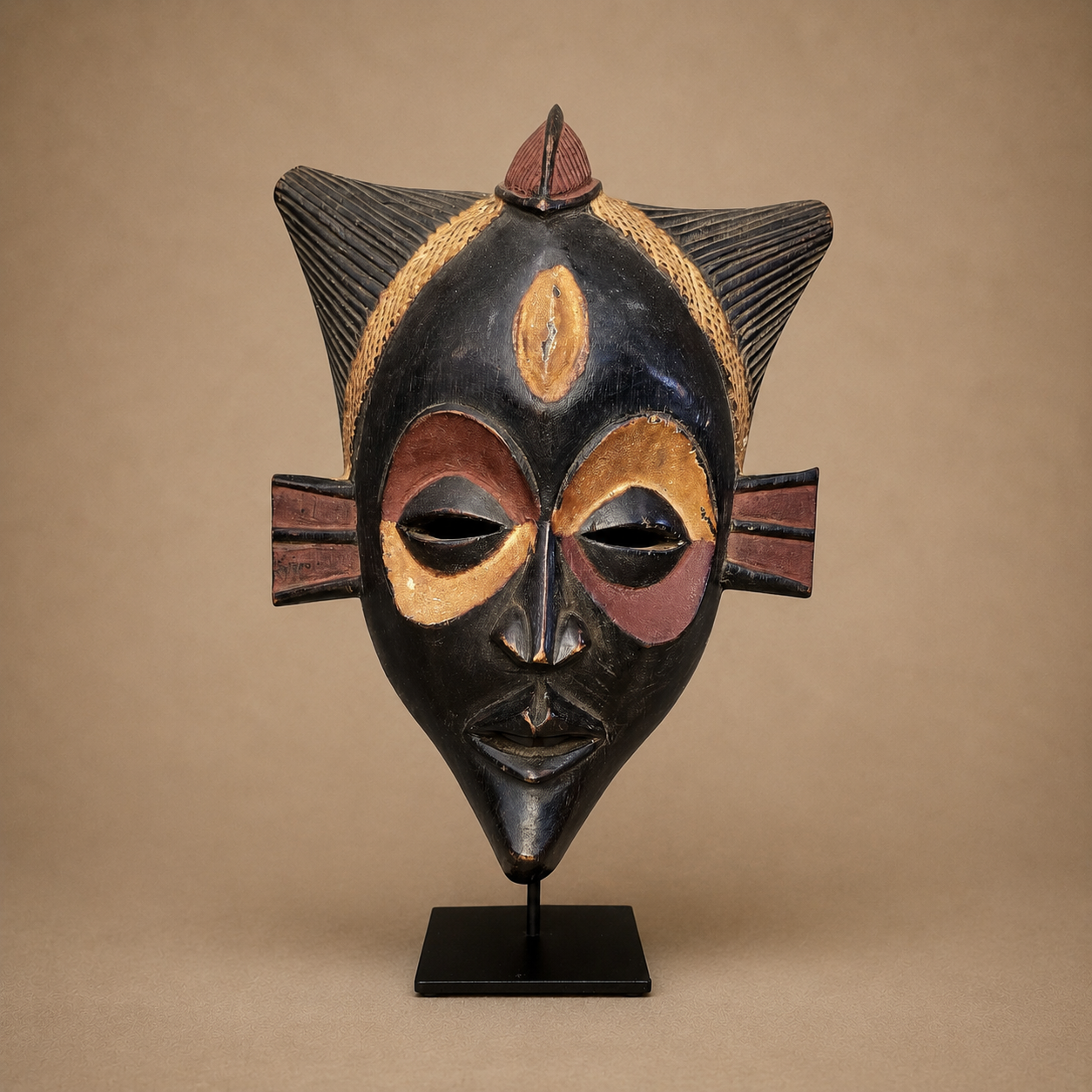 CHOKWE MASK (REPUBLIC OF CONGO) 33-38H