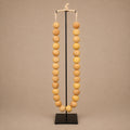 AFRICAN AMBER BEAD (KENYA) XL OVL +STAND
