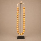 AFRICAN AMBER BEAD (KENYA) XL OVL +STAND