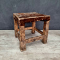 LOZI STOOL (ZAMBIA) SQUARE 25W 30H