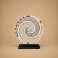 TELEPHONE WIRE BASKET (SOUTH AFRICA) VESSEL 14D+STAND