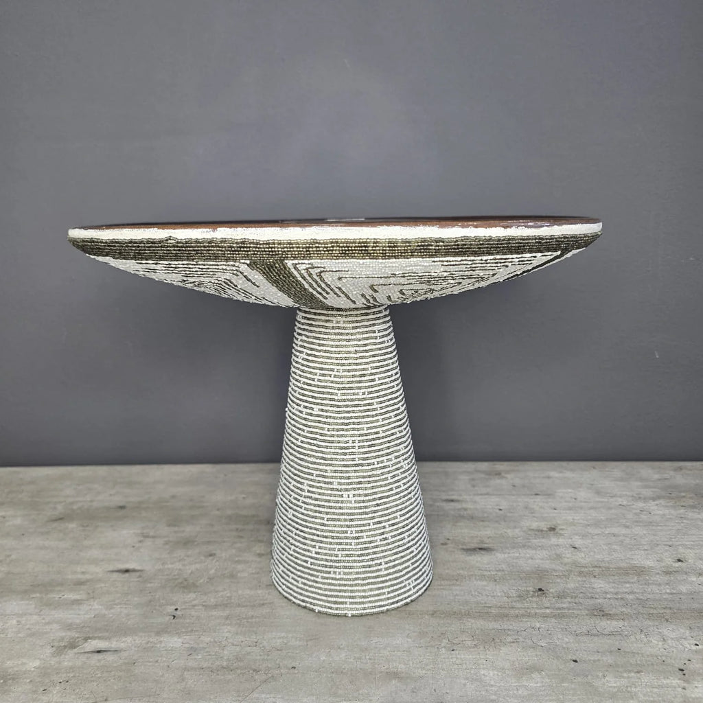 BLOOM PLATTER (SOUTH AFRICA) BEADED LRG