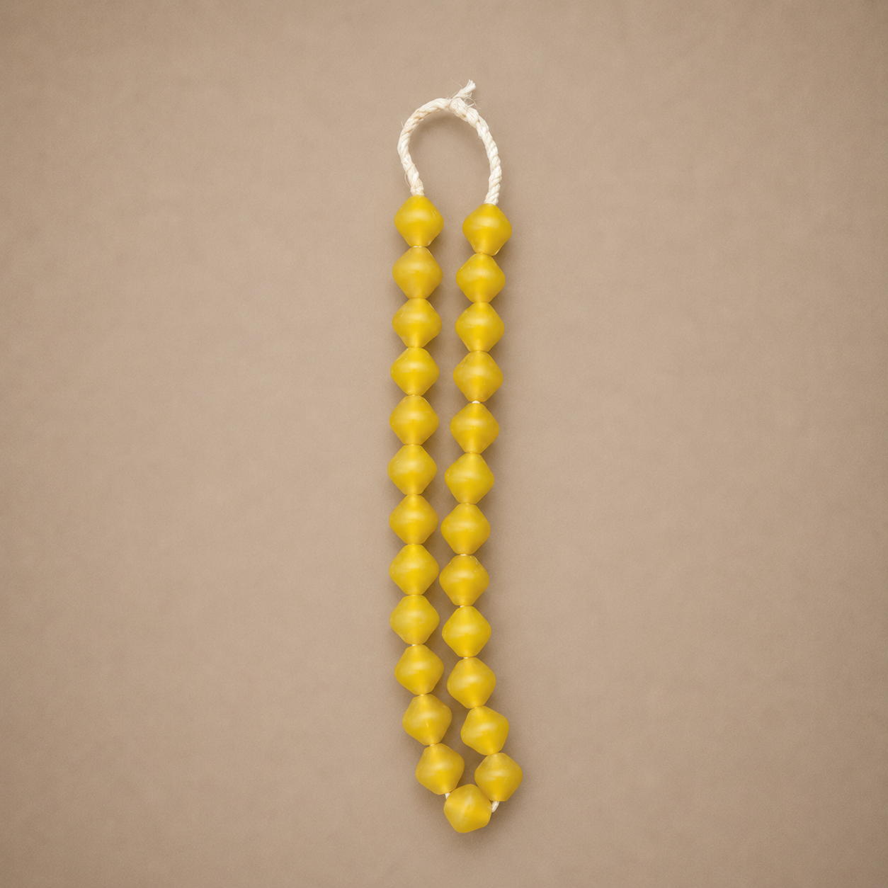 RECYCLED GLASS BEAD (GHANA) LRG BICONE
