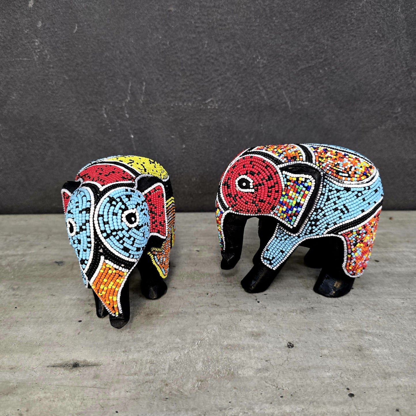 ELEPHANT (GHANA) BEADED SML