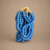 RECYCLED GLASS BEAD (GHANA) LRG SKY