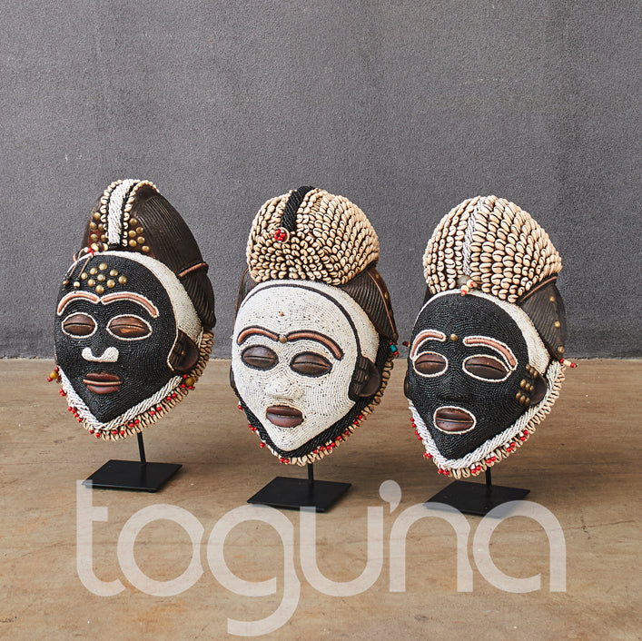 DECORATIVE BEADED M MASK